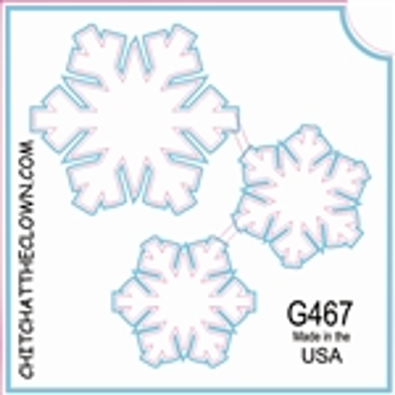 TATC- G467 Snowflakes 3 Layer Stencil