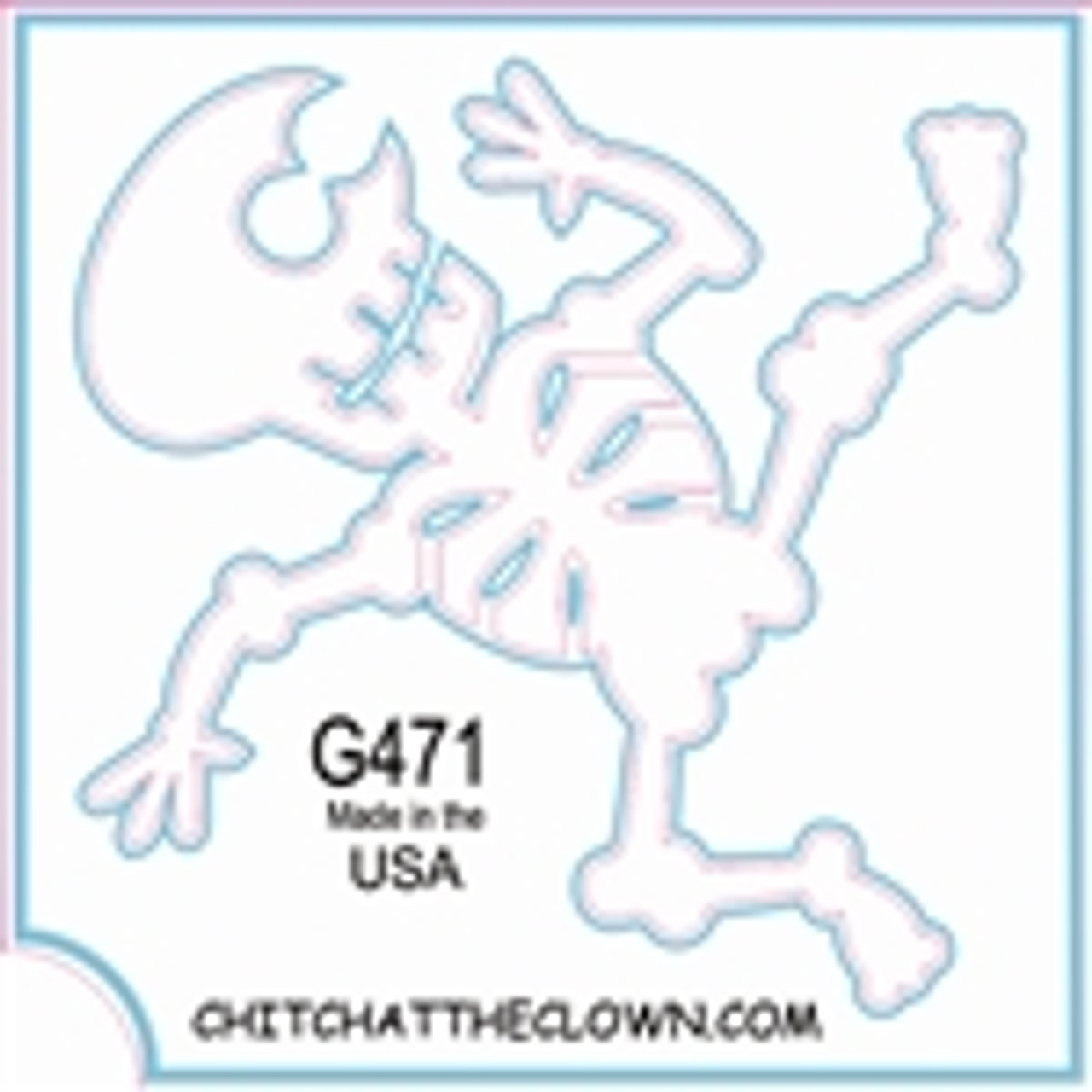 TATC- G471 Skull Body 3 Layer Stencil