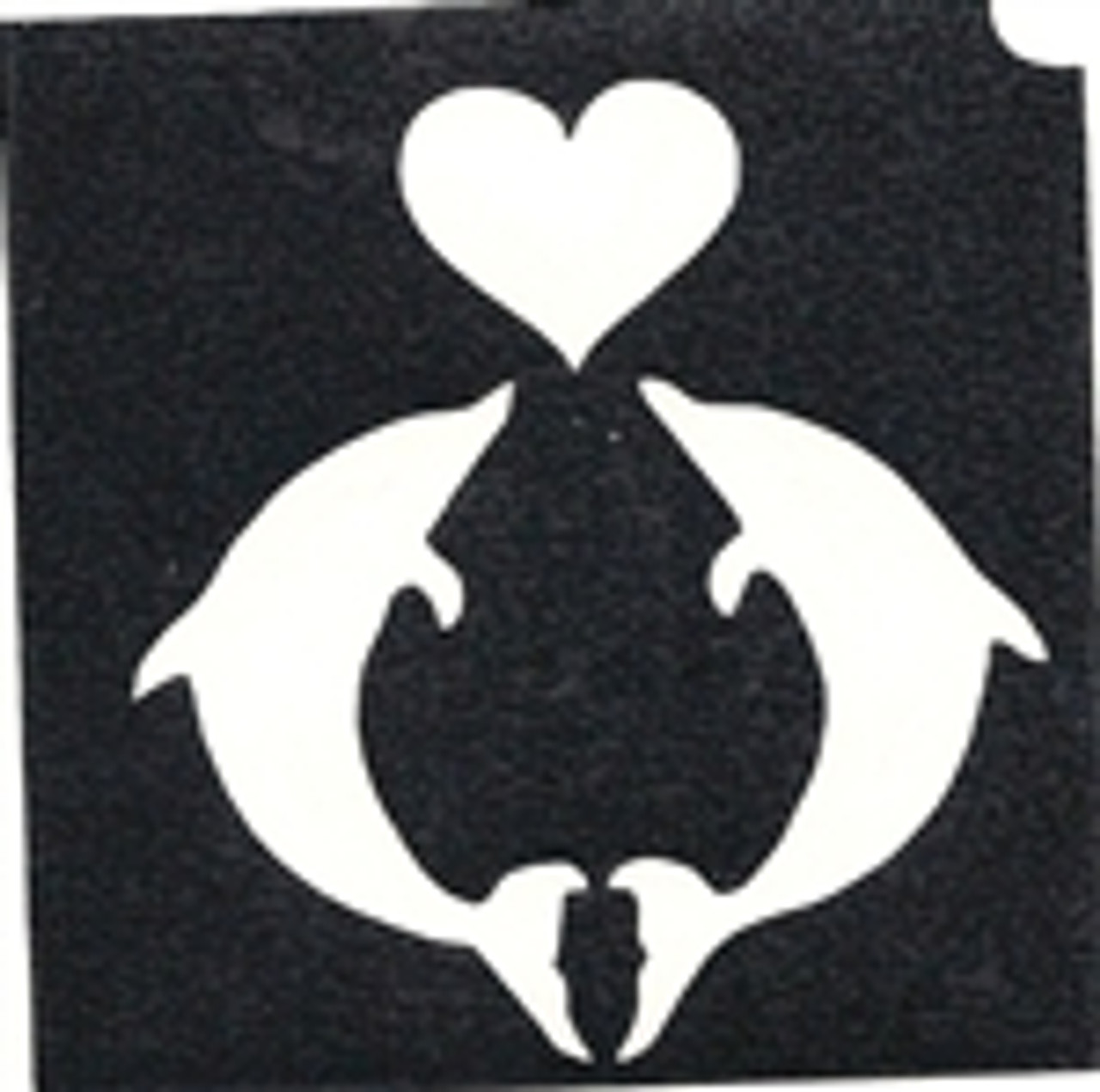 Dolphin Heart -  3 Layer Stencil