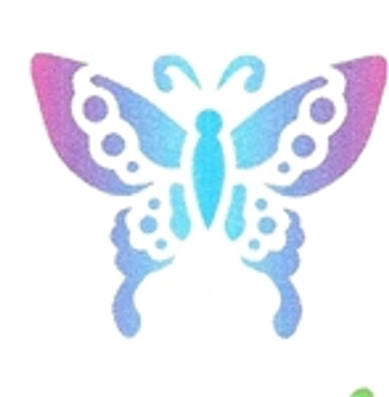 TTP Sponge Painting Butterfly Stencil