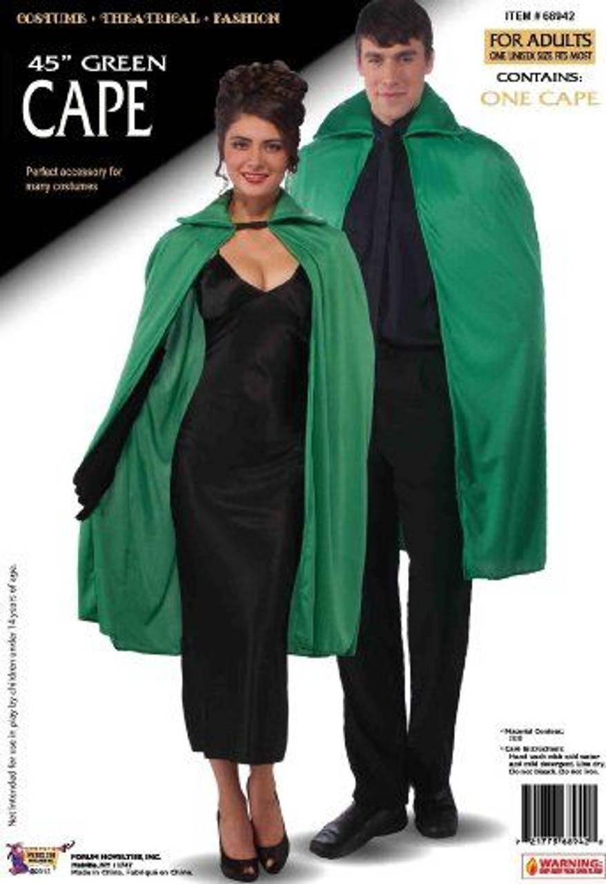 45" Adult Costume Cape- Assorted Colors