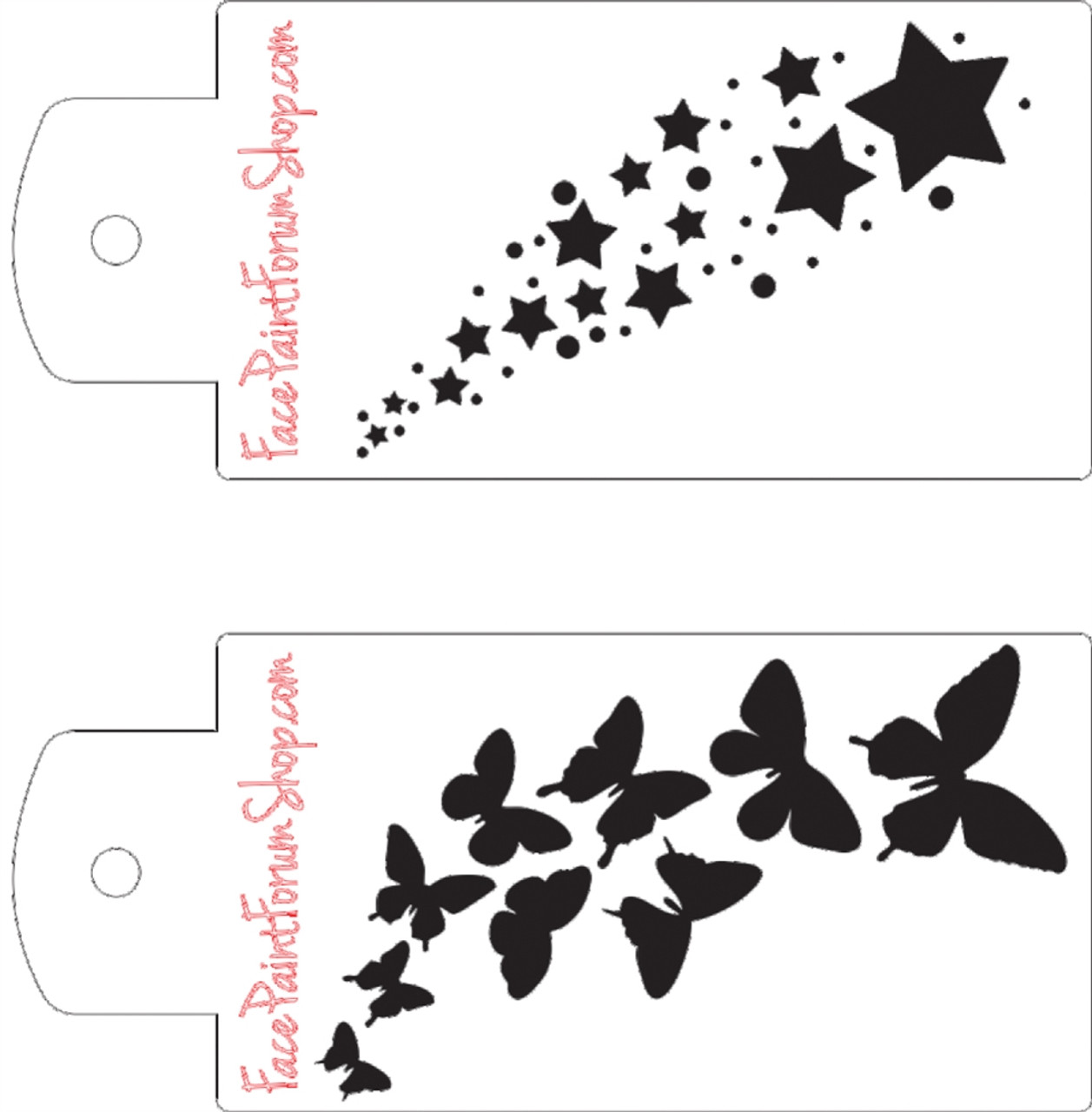 Boost Stencil Set | Cascading Stars and Butterfies