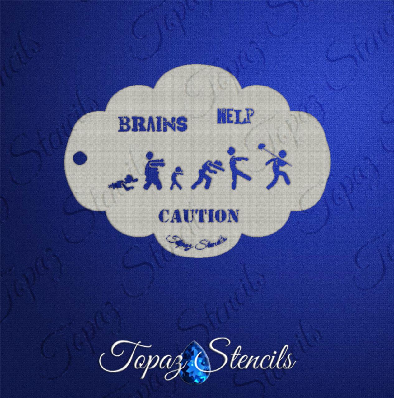 Zombie Brinas - Topaz Stencil Zombie Brinas - Topaz Stencil