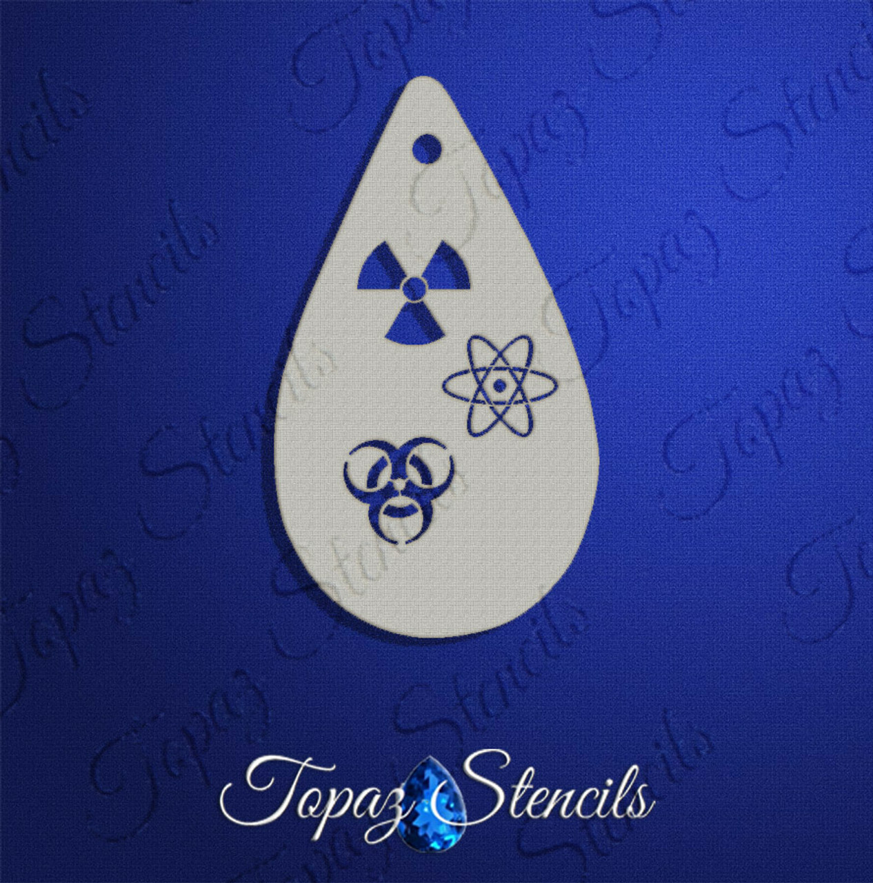 Hazard Symbols  - Topaz Stencil