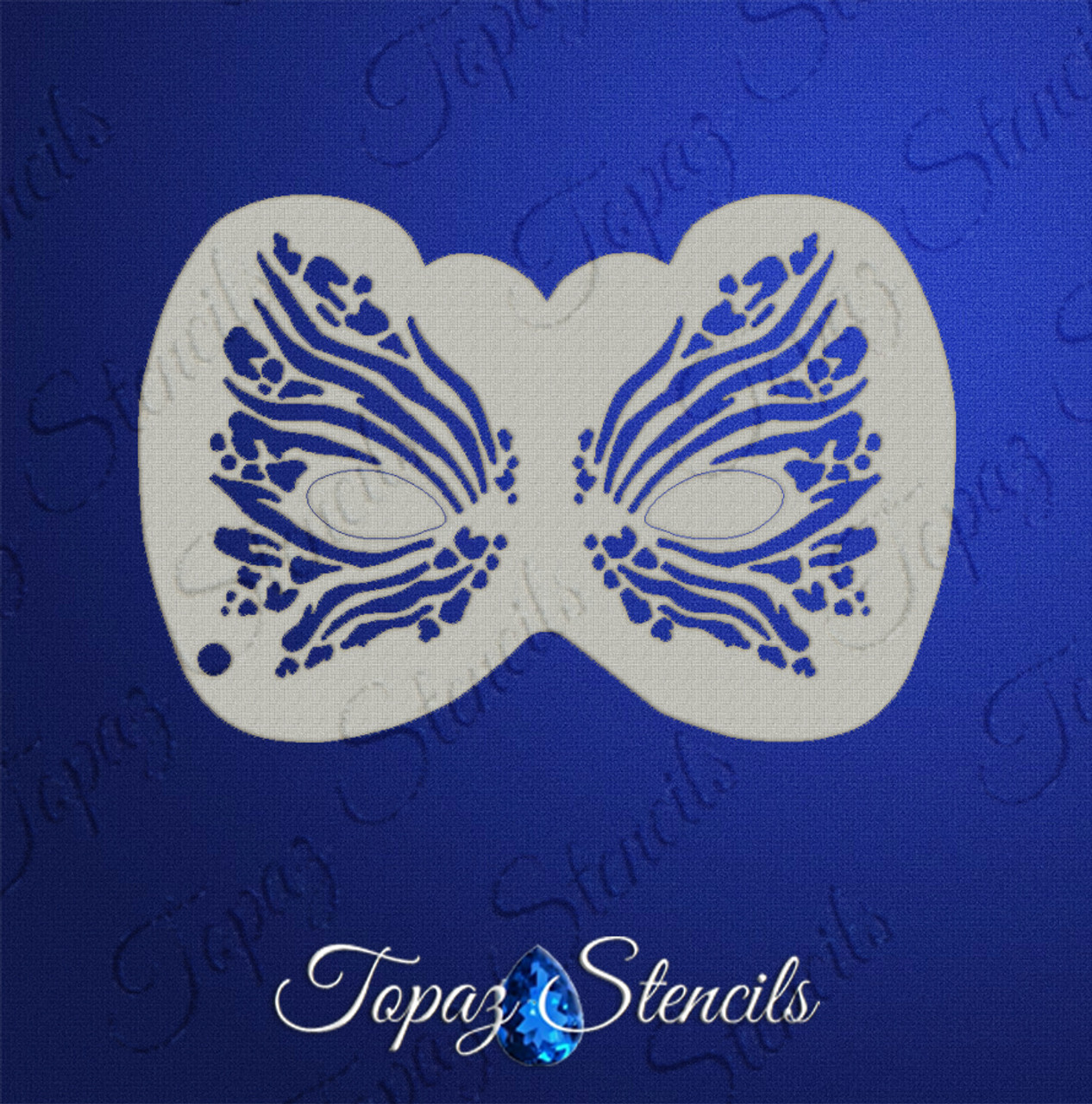 Tiger Flutter Eyes - Topaz Stencil
