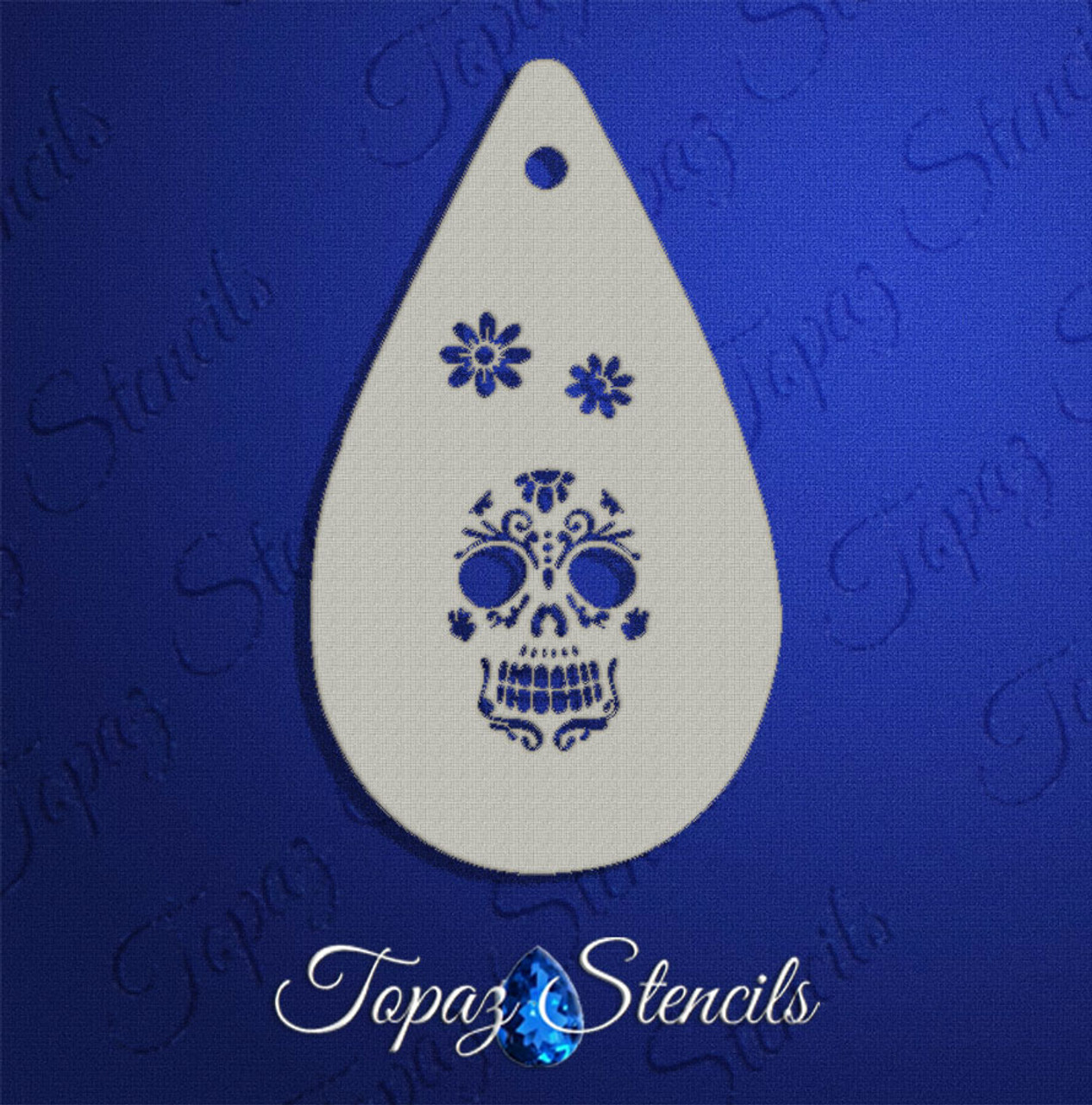 Sugar Skull - Topaz Stencil