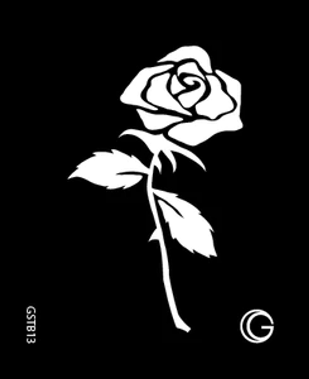 Small Rose HD Stencil