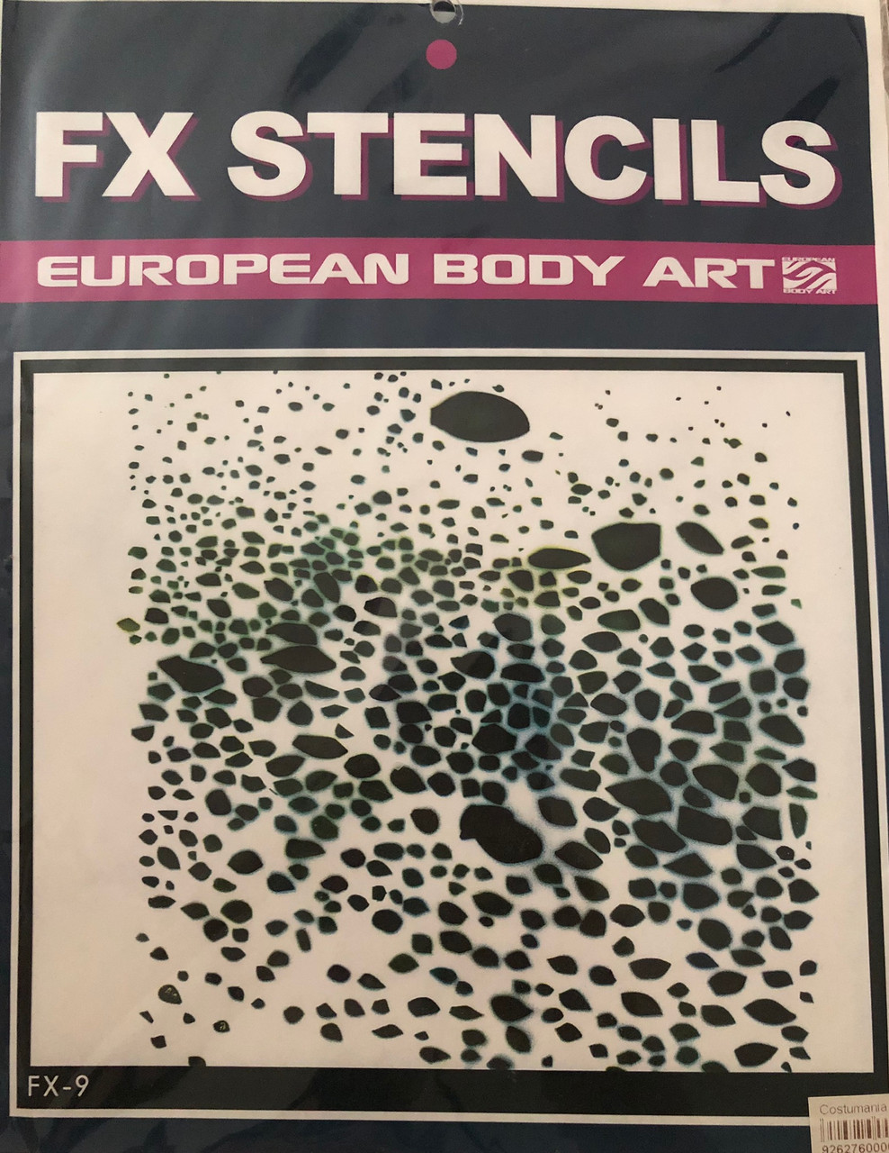 FX Stencil - FX-9 Monster Skin Stencil Large Sheet