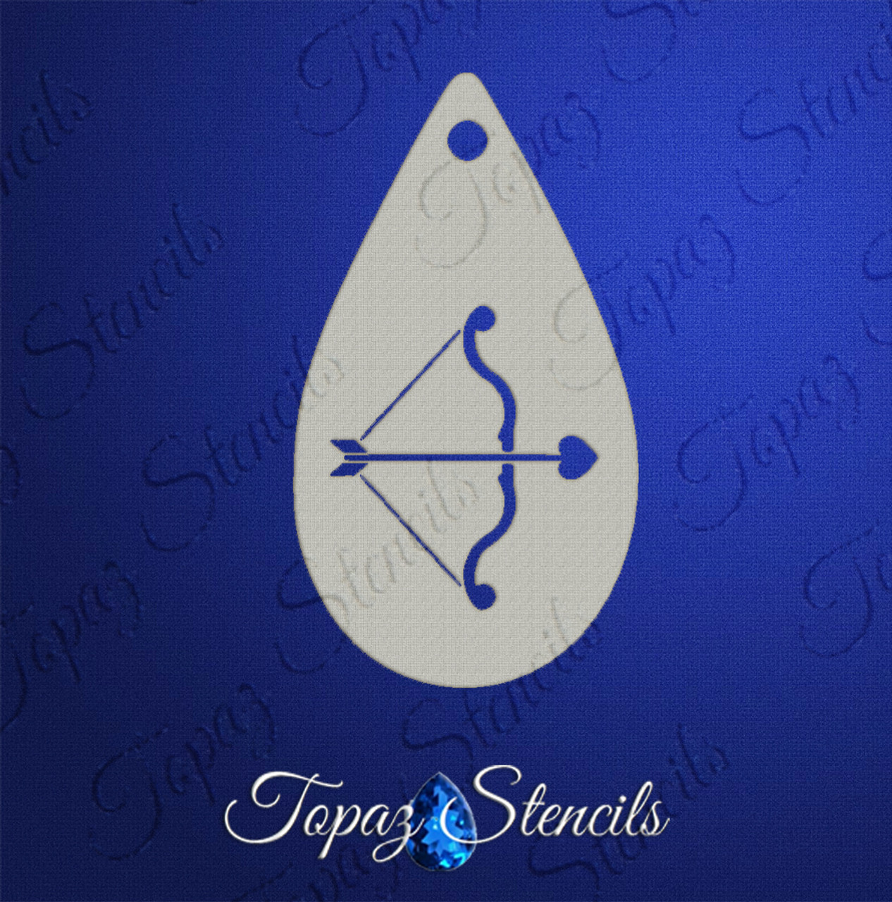 Bow and Heart Arrow - Topaz Stencils