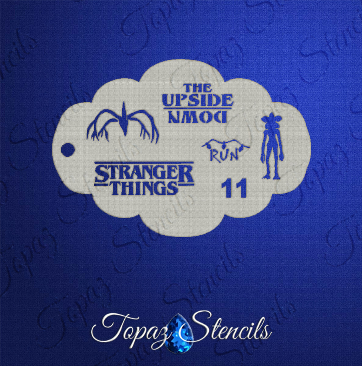 Stranger Things Elements - Topaz Stencils