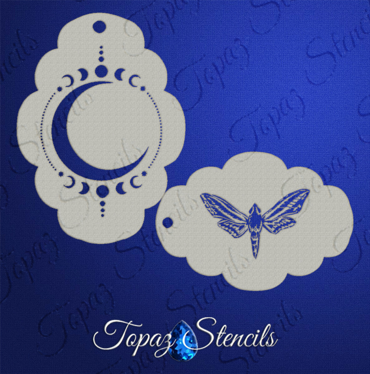 Moon Moth- Topaz Stencils