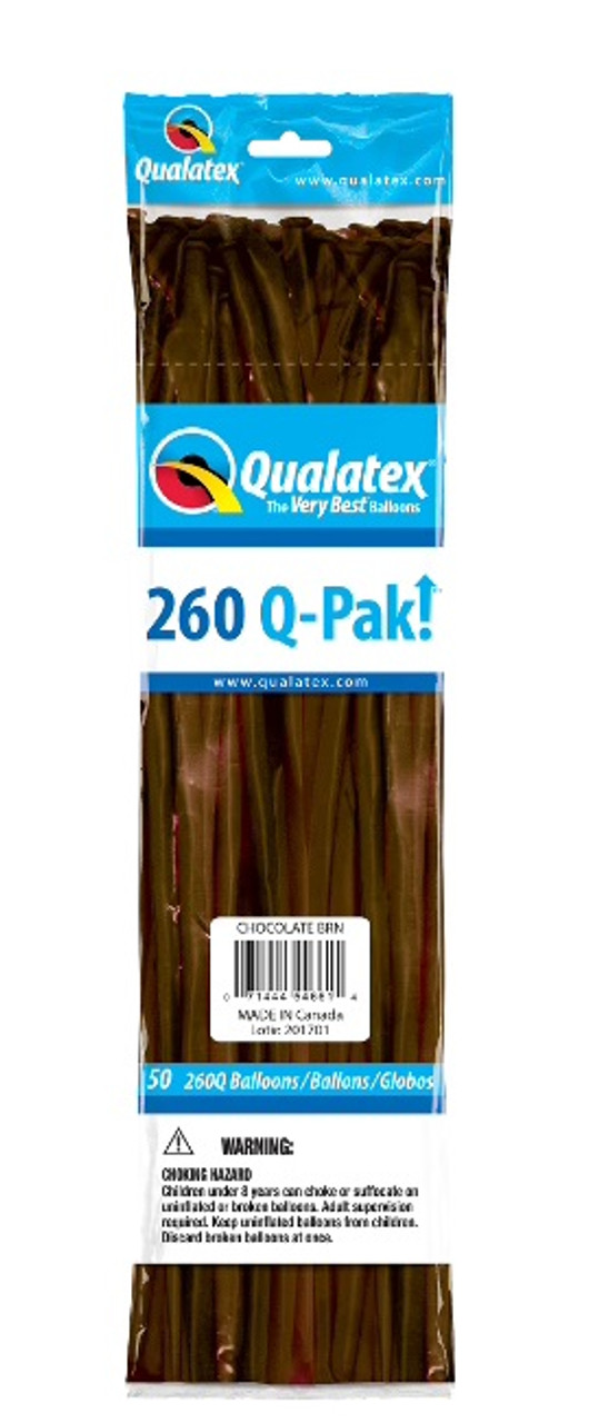 Chocolate Brown Nozzles Up Qualatex 50ct