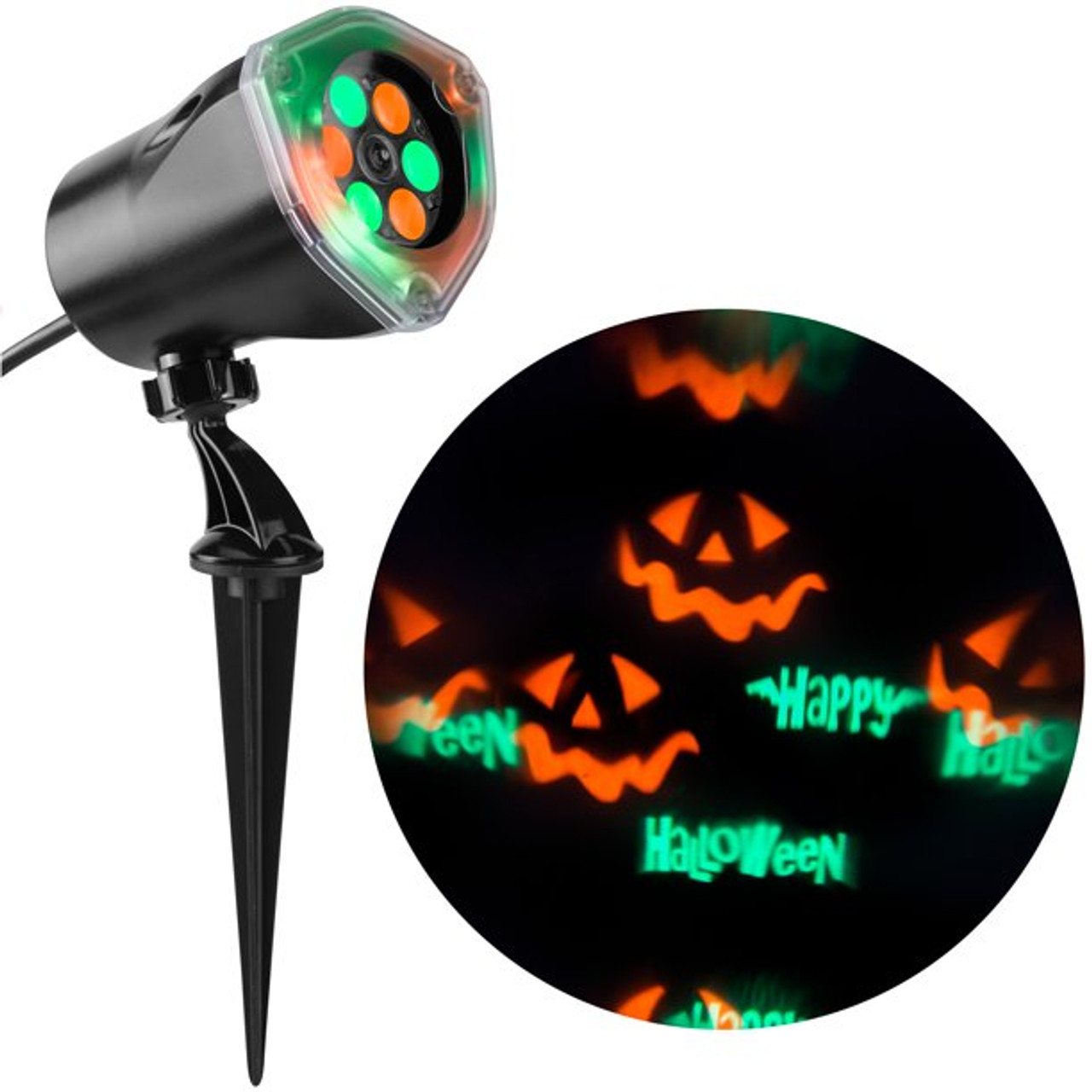 Happy Halloween Whirl-a-Motion with Strobe Projection Light