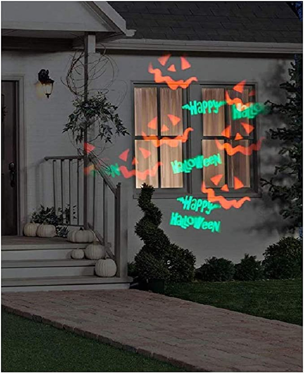 Happy Halloween Whirl-a-Motion with Strobe Projection Light