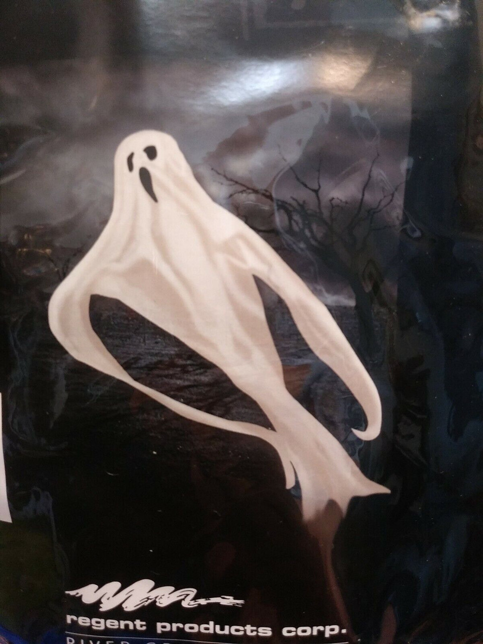 Giant 7' Fabric Ghost Hanging Decor