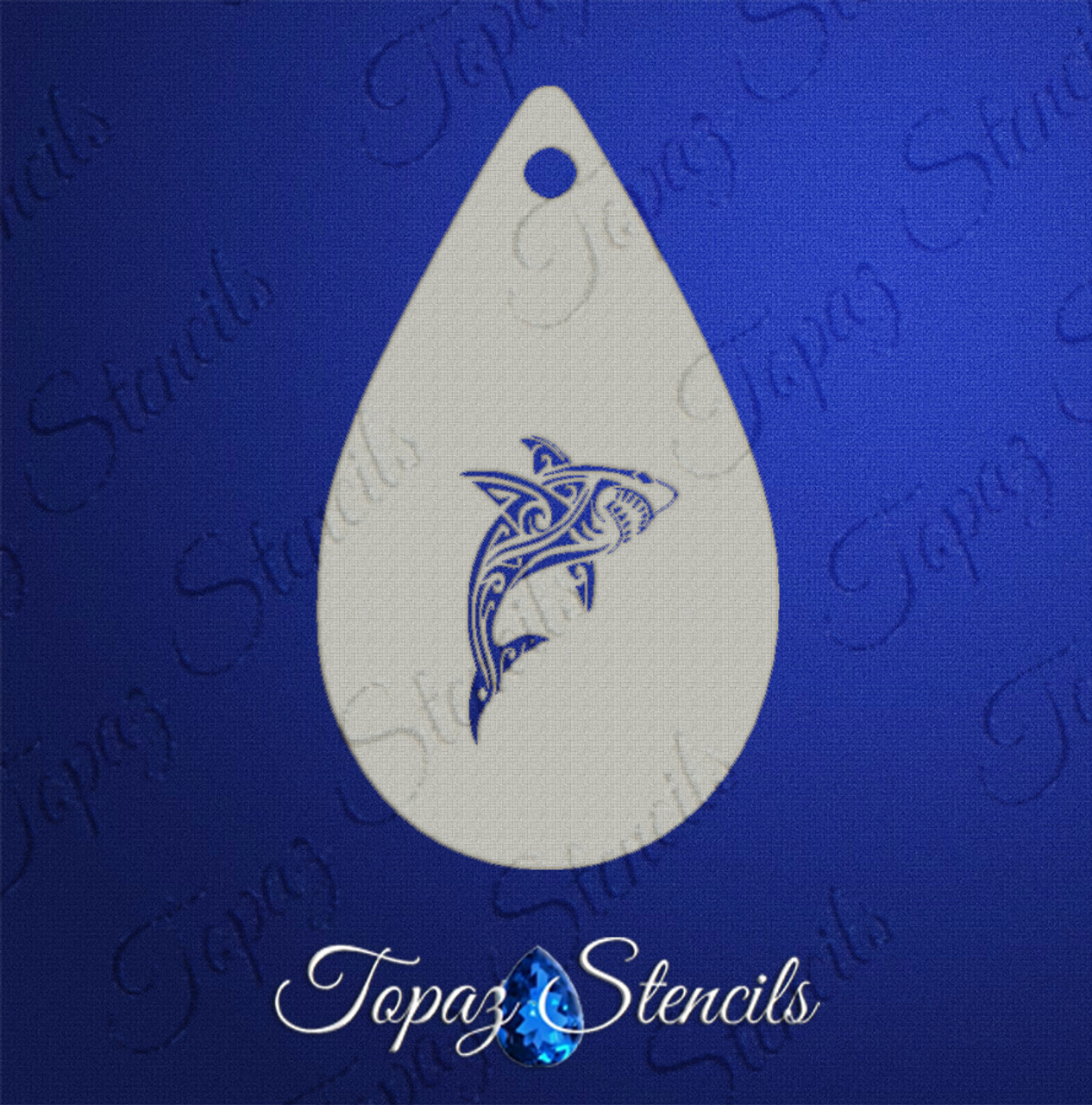 Tribal Shark  - Topaz Stencils