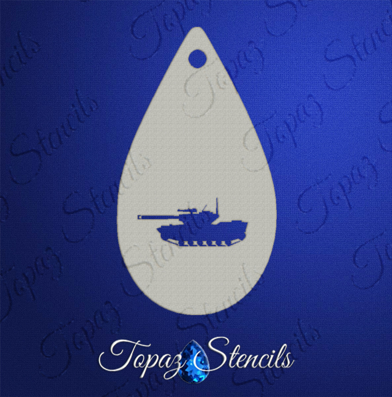Military Tank - Topaz Stencils