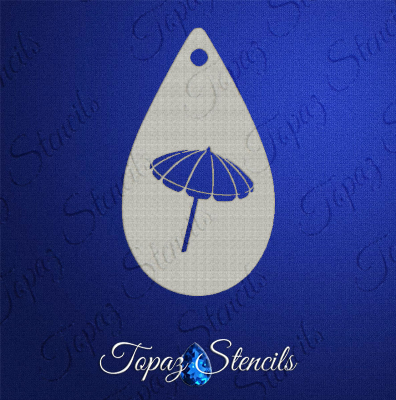 Beach Umbrella - Topaz Stencils