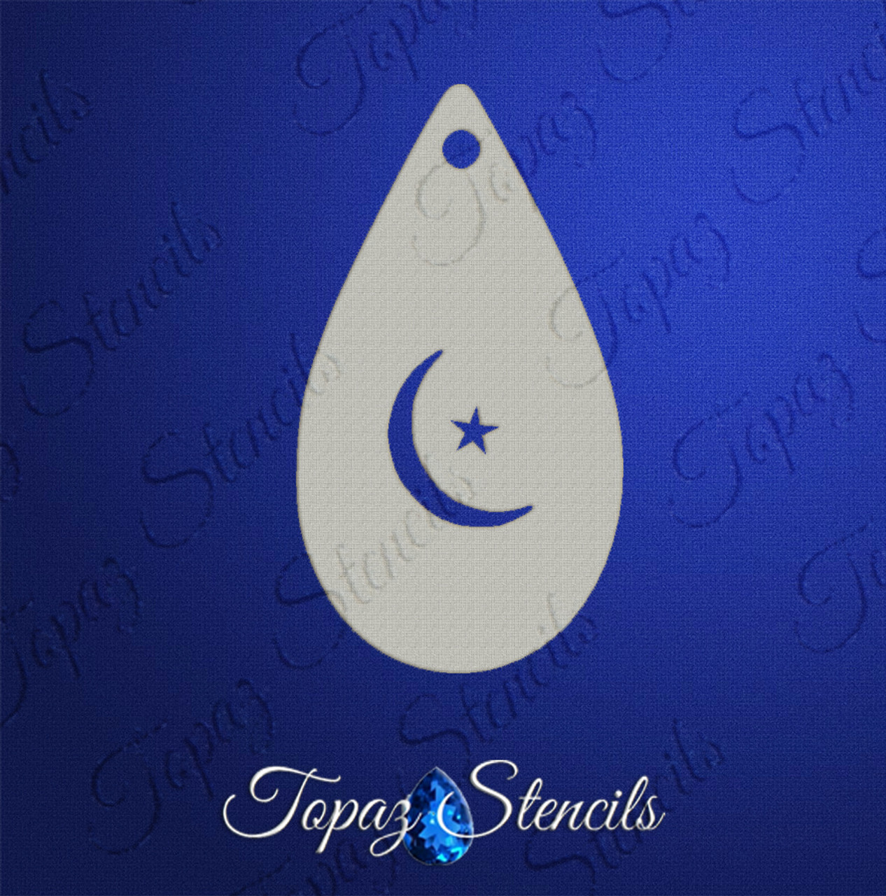 Crescent Moon and Star - Topaz Stencils