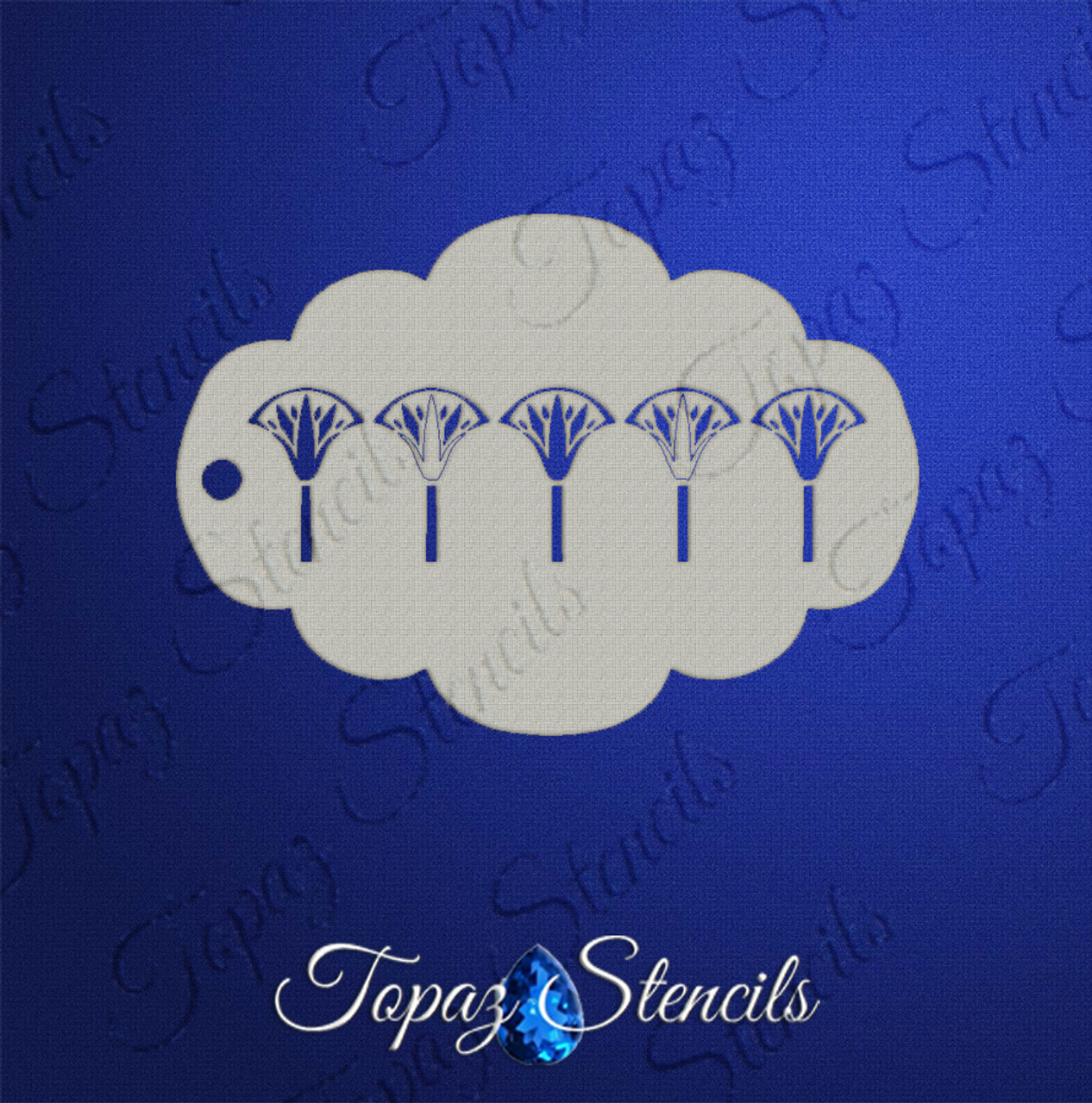 Egyptian Lotus Band - Topaz Stencils