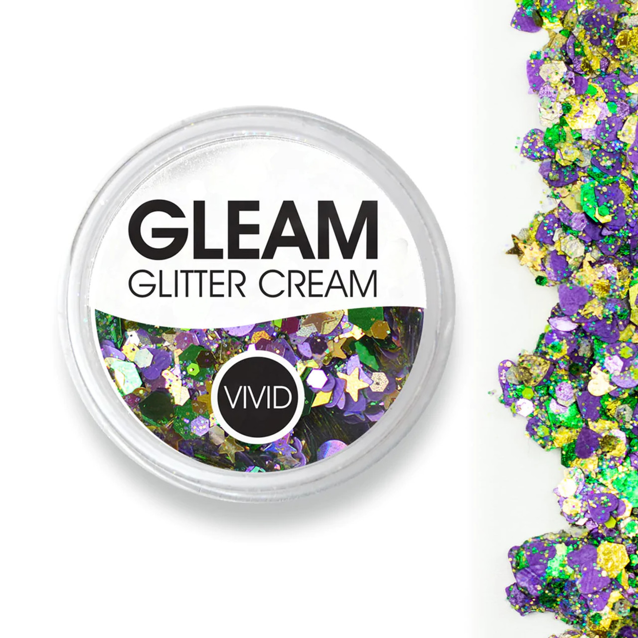 Mardi Party Gleam Chunky Glitter Cream