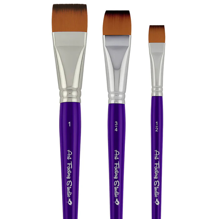 3 Flat Brushes