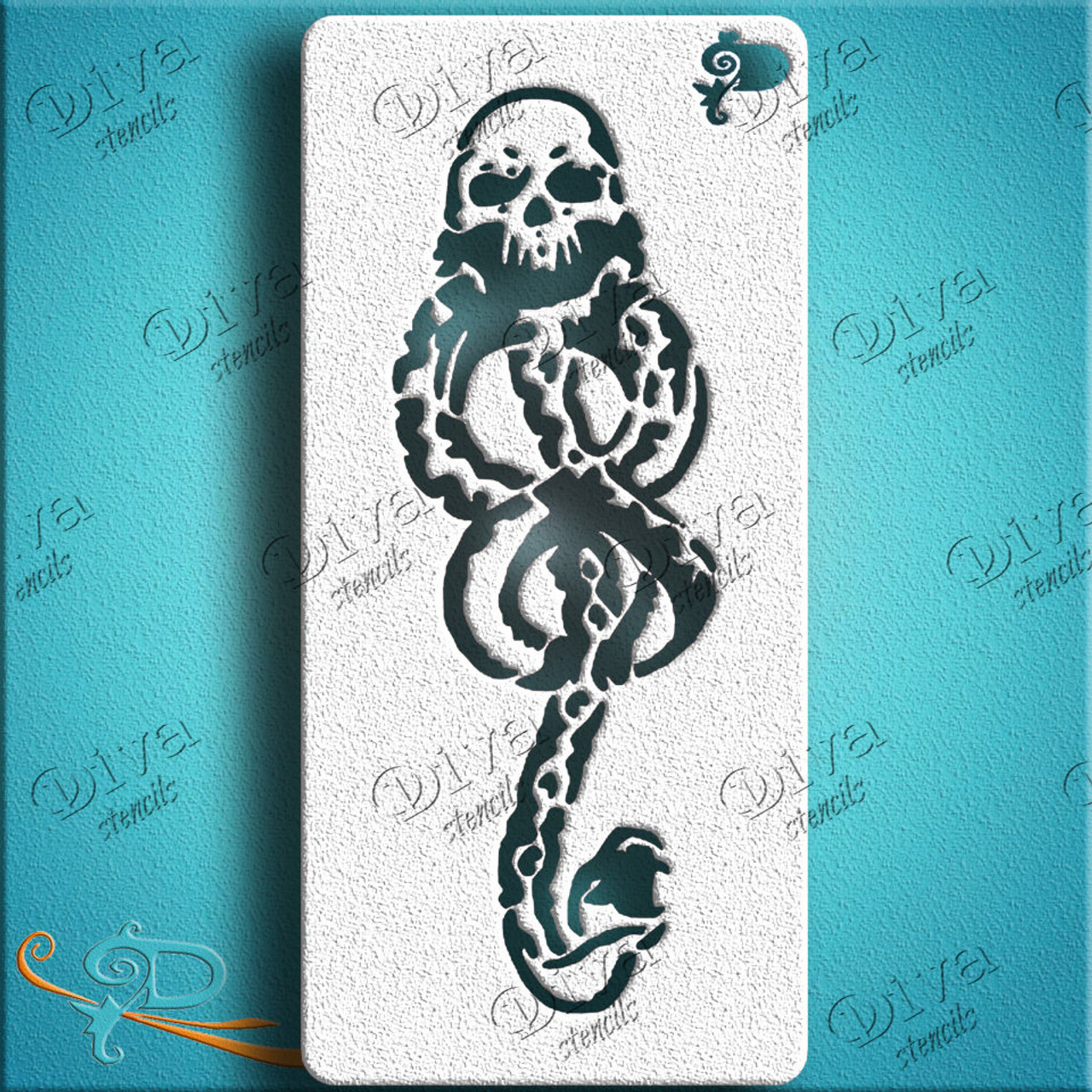 Hog Warts Death Eater Diva Stencil