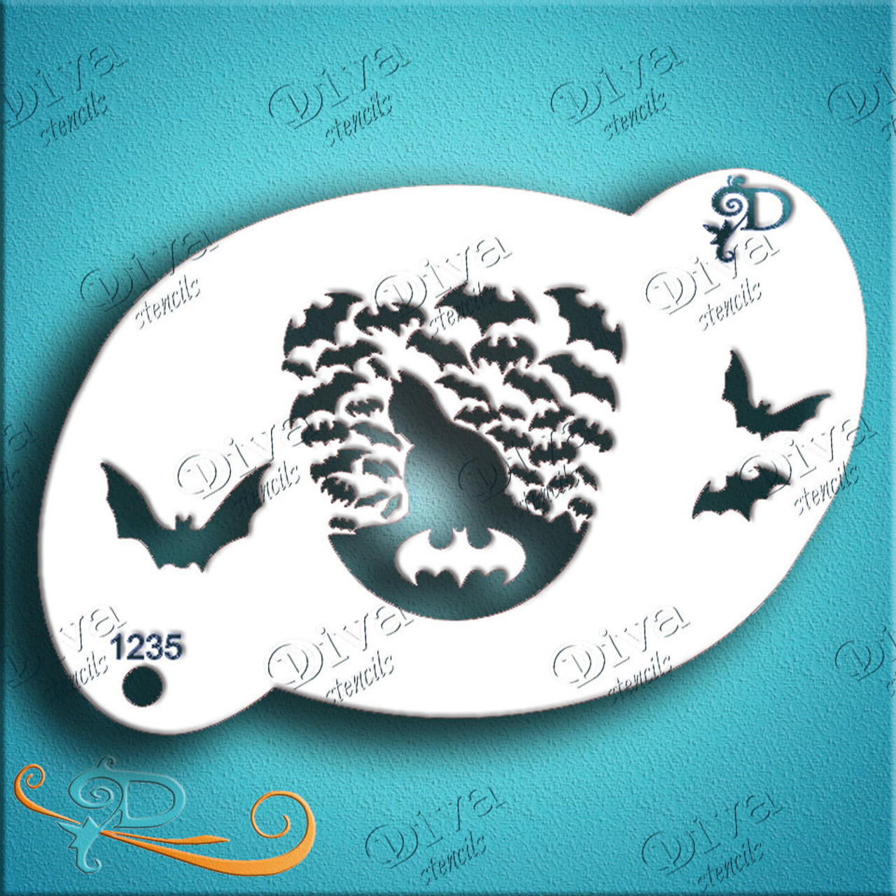 Cape of Bats Diva Stencil