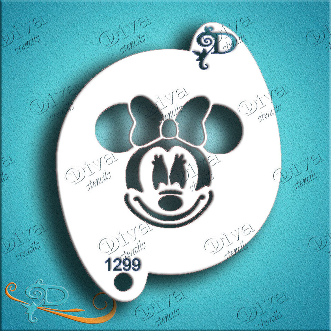 Mrs. Mouse Head Diva Stencil