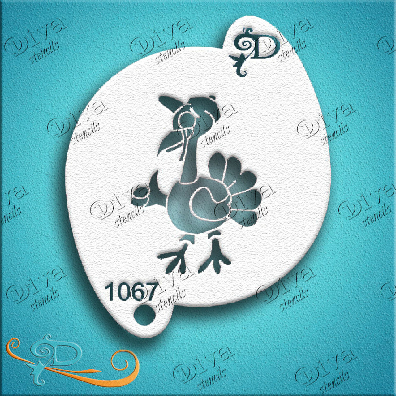 Rockin Grafitti Turkey Diva Stencil