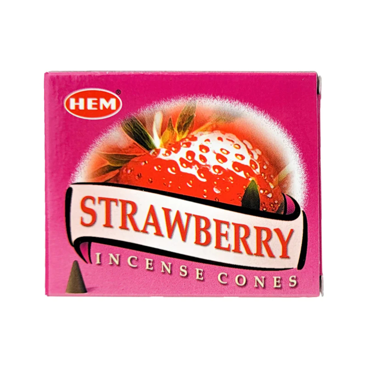 Strawberry Scent Incense Cones, 10 Cone Pack