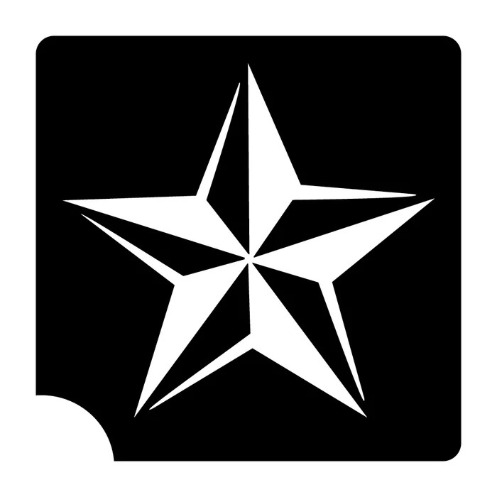 Star 5 Pack 3 Layer Stencil