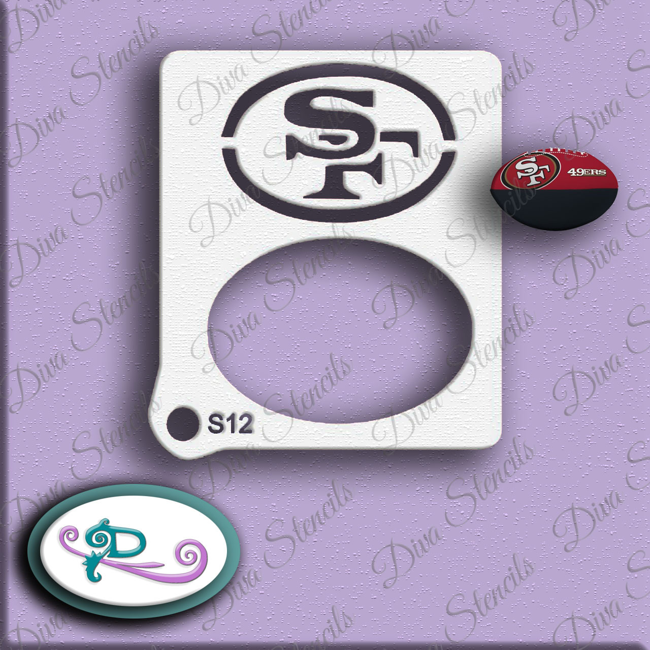 Dallas Cowboys Logo double-circle-49ers-stencil-sport-stencils-ebay