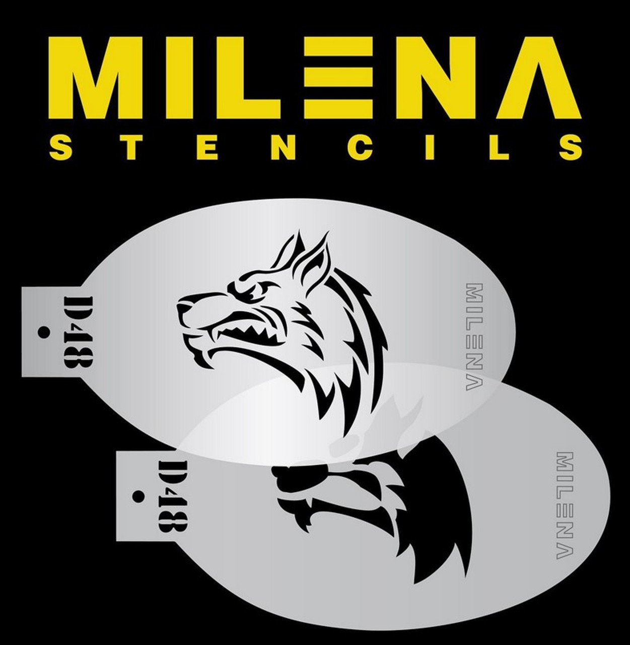 Wolf D48 - Milena Stencil