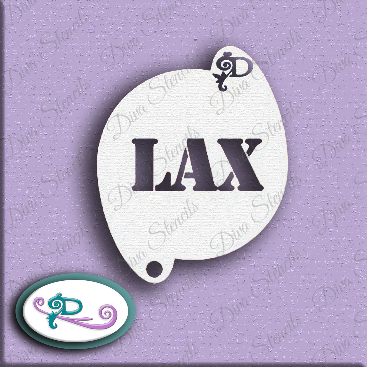 LAX Letters Diva Stencil