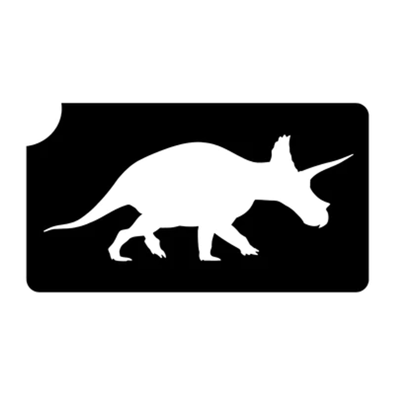 Triceratops Dinosaur  3 Layer Stencil Pack of 5