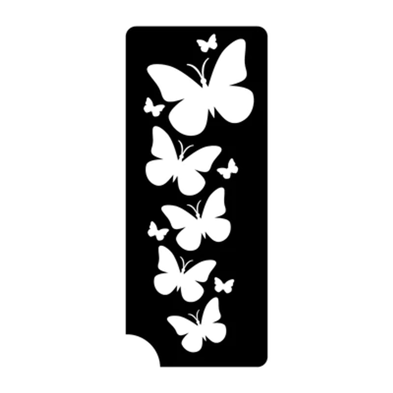 Butterfly Splash  3 Layer Stencil Pack of 5