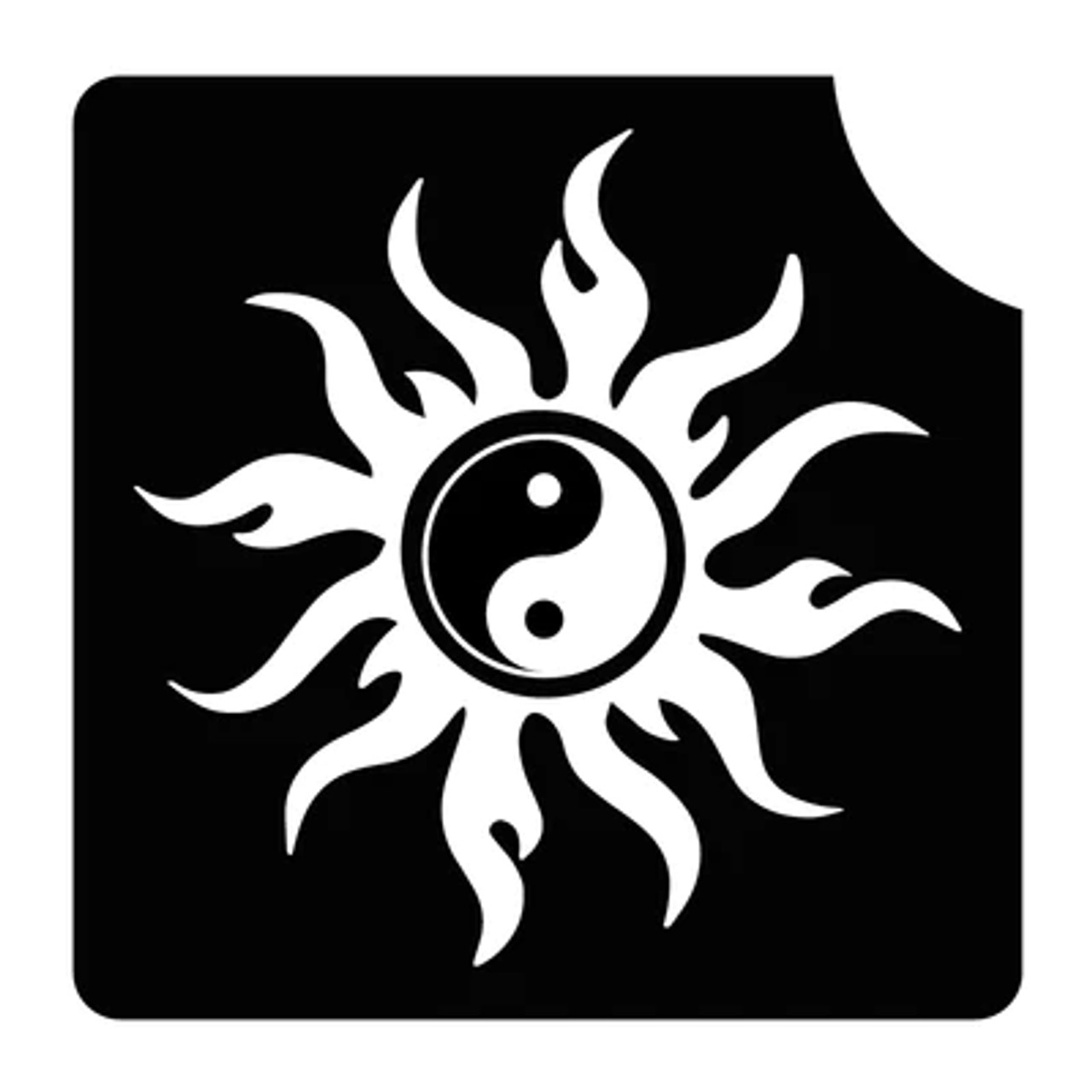 Ying Yang Sun 3 Layer Stencil Pack of 5