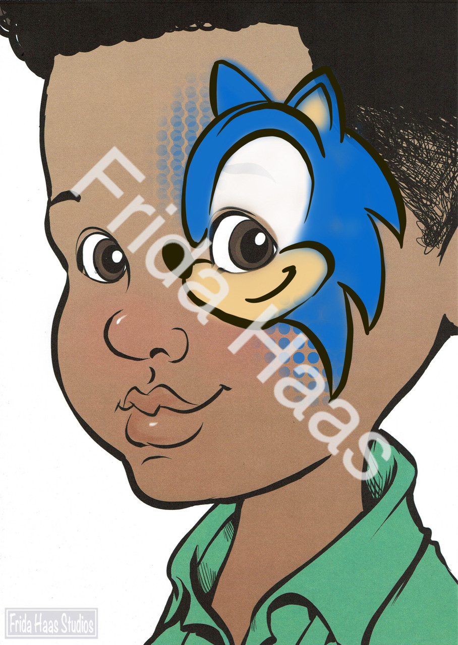 Sonic Eye Face Paint Photo