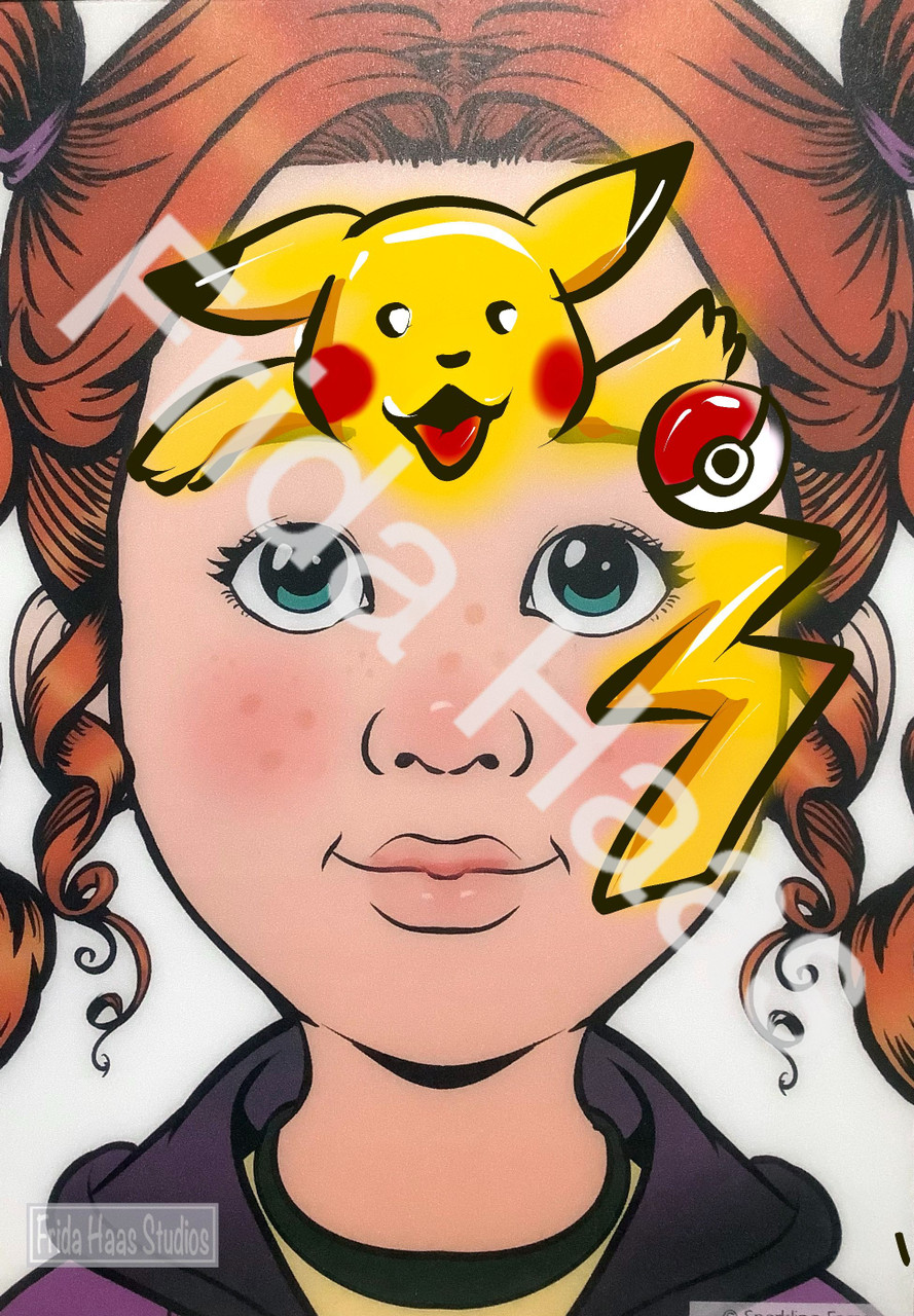 Pickachu Forehead Face Paint Photo