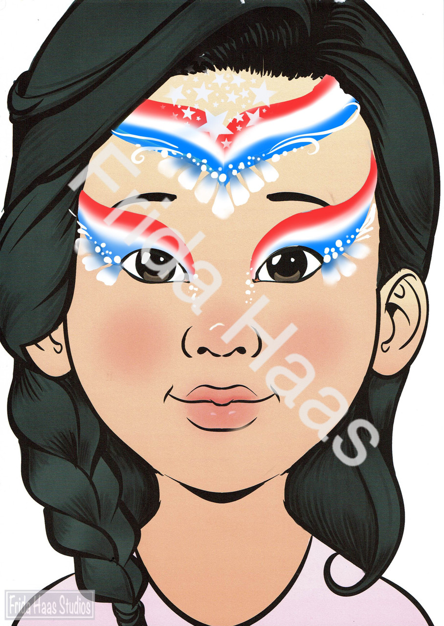 Patriotic Head Band Face Paint Photo