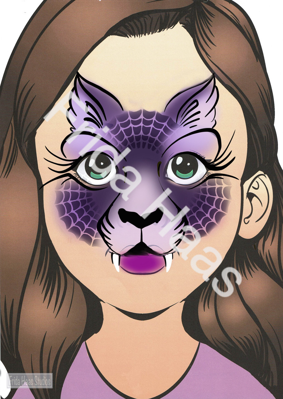 Halloween Kitty Face Paint Photo