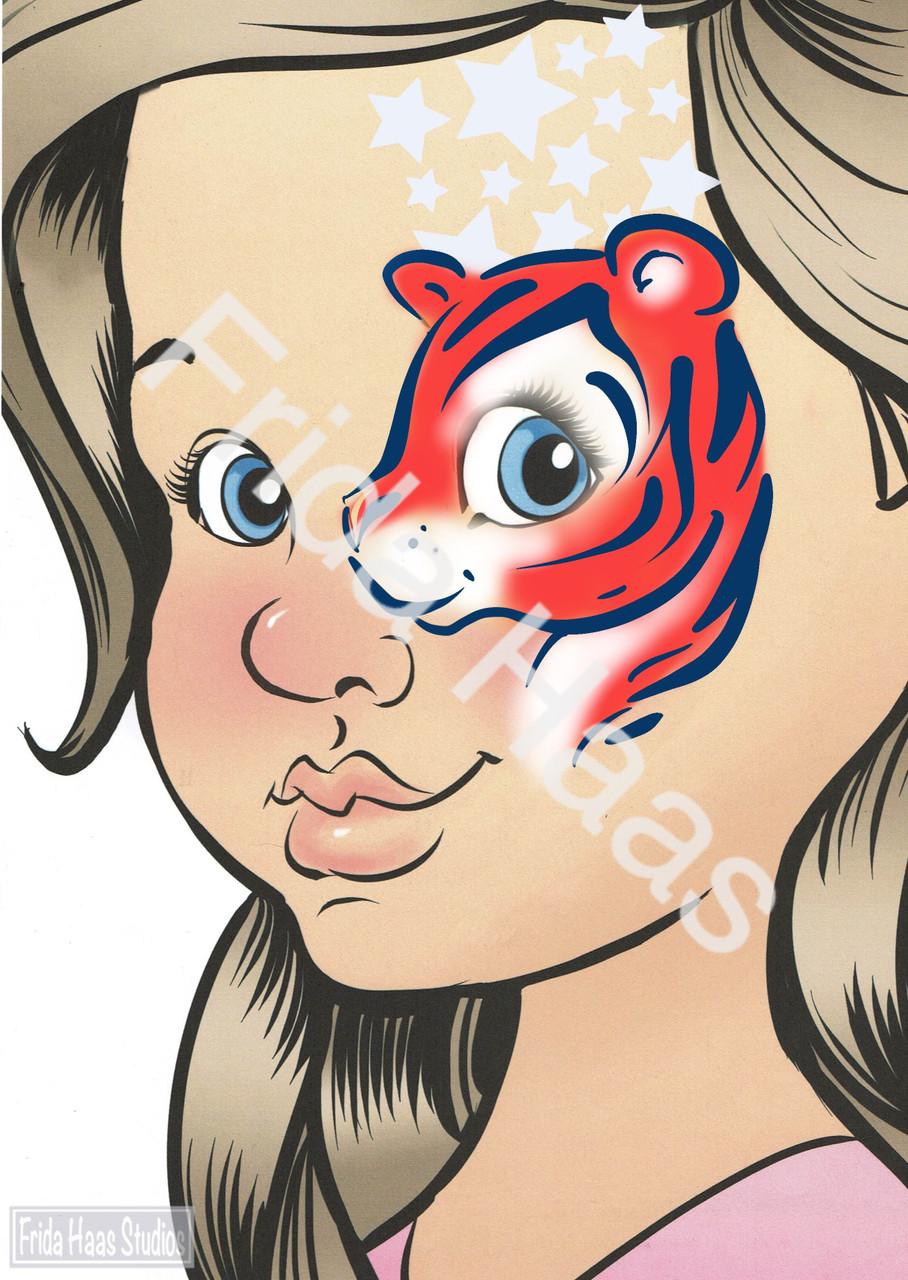 Ruby Red Face Paints - Tiger Theme Kit