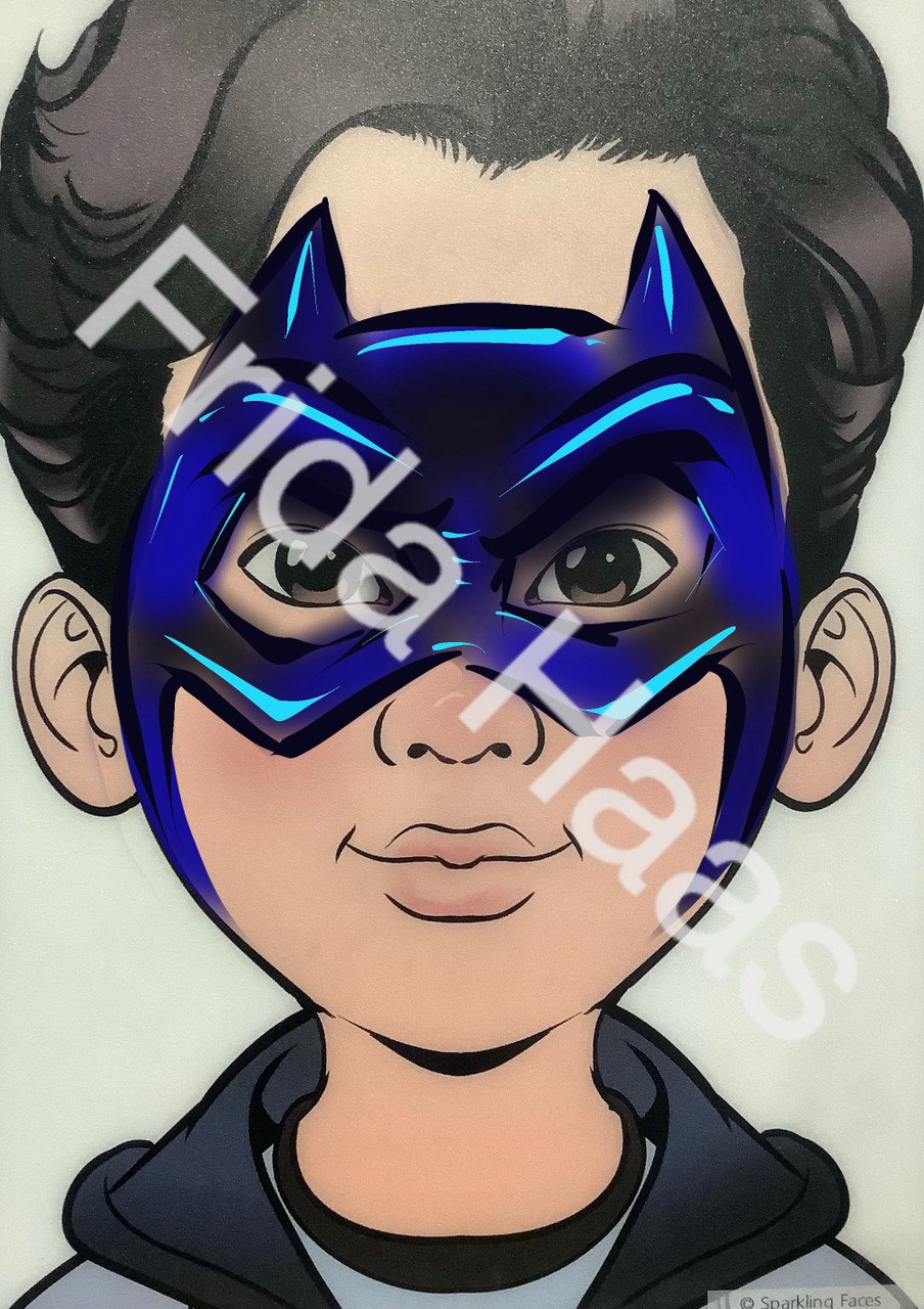 Superhero Face Painting Stencils Face Paint Templates Batman