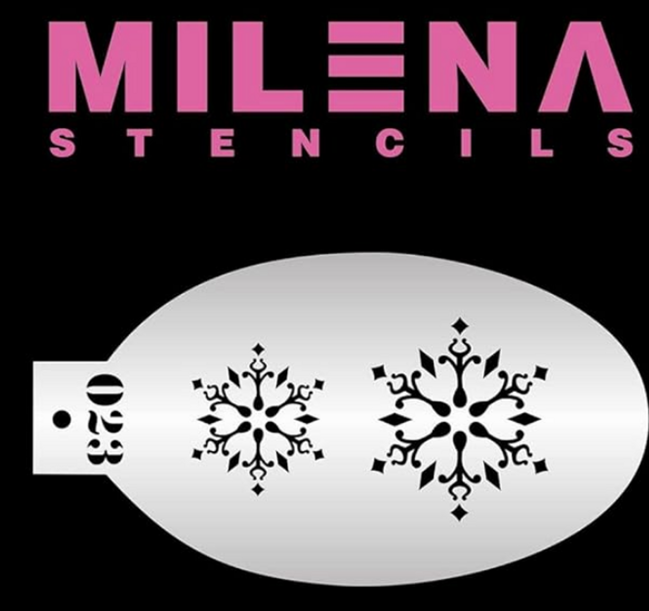 Two Snowflakes O23 - Milena Stencil