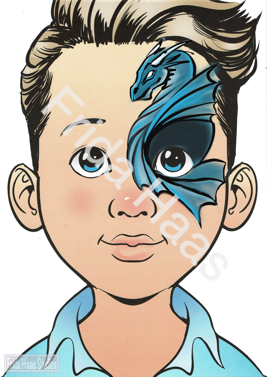 Dark Dragon Face Paint Photo