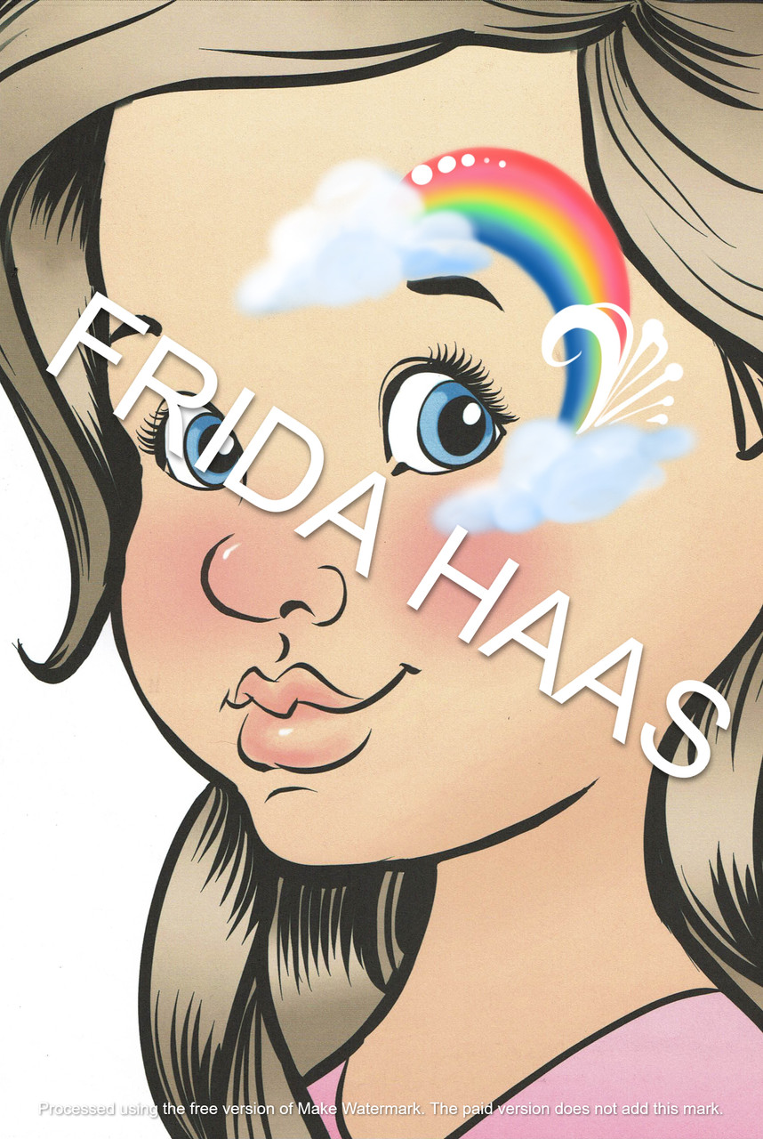 Side Rainbow Face Paint Photo