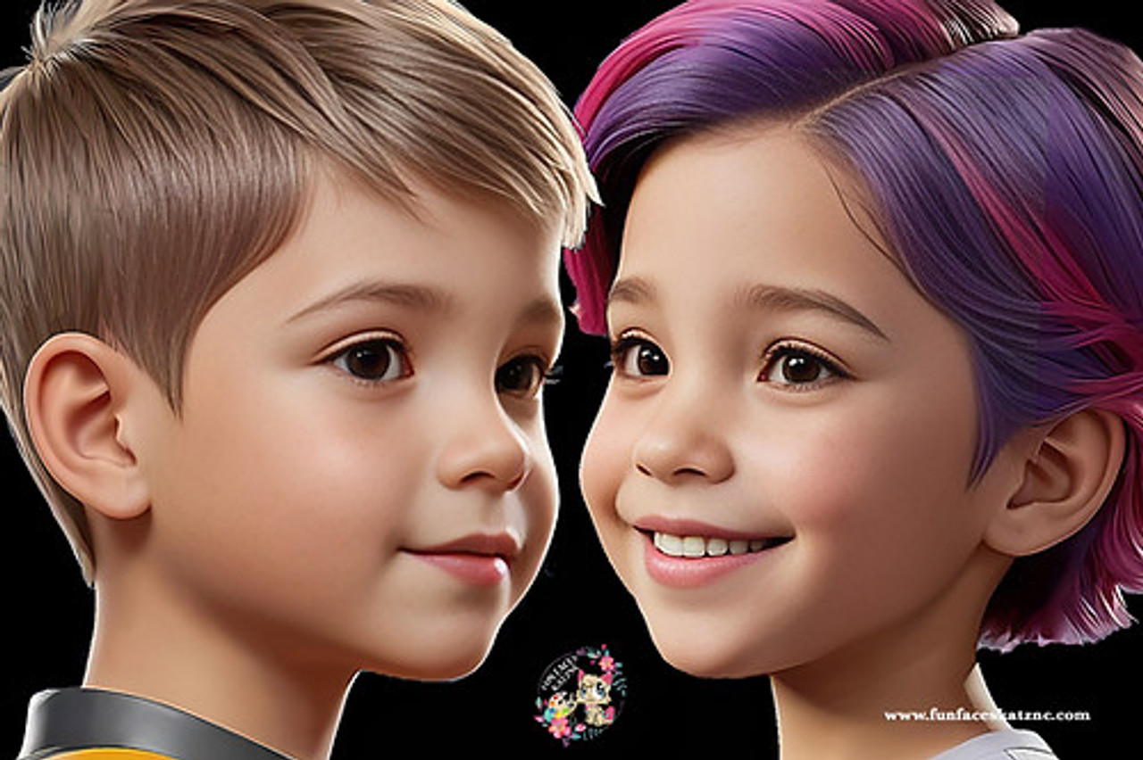 Face Paint Board Girl/Boy Side