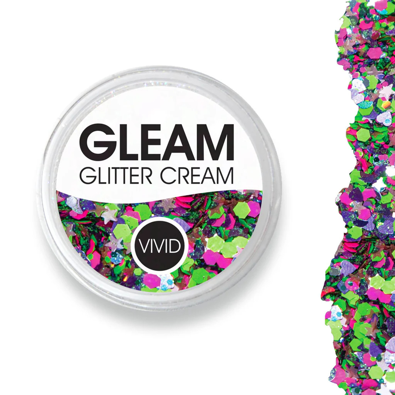 Lotus Blossom Chunky Glitter Cream