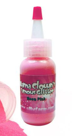 Electric Neon Pink Mama Clown Glitter